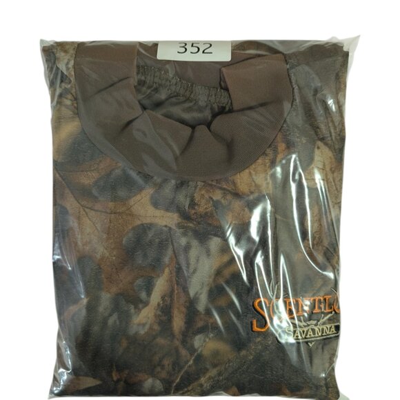 SCENT LOK Savanna Camo Long Sleeve Midweight Pullover Shirt L Advantage Timber - Picture 7 of 7